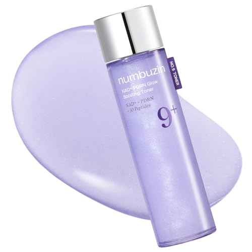 numbuzin No.9 Toner | NAD+ PDRN Glow Boosting Toner | Korean Skincare for Glowing, Firming, Wrinkles, Fine Lines | Salmon PDRN, Peptides | Essence for Aging, Dull Skin | 5.07 fl. Oz