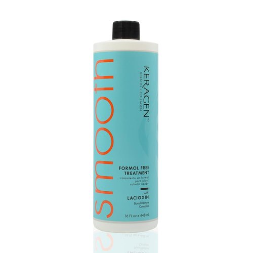 Keragen Brazilian Keratin Smoothing Treatment - Formaldehyde-Free Blowout for Frizzy, Dry Hair | 16 Oz