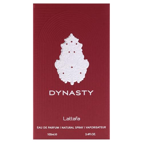 Lattafa Dynasty ? Fresh, Spicy, Woody, Aromatic ? Eau de Parfum Spray Long-Lasting Fragrance for Unisex, 3.4 Ounce / 100 ml