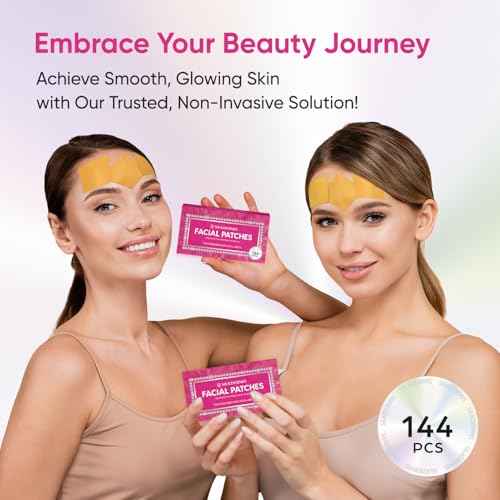 Forehead and Facial Wrinkle Patches: Anti Wrinkle Facial Patches overnight- Forehead Wrinkles Treatment 144 Pcs