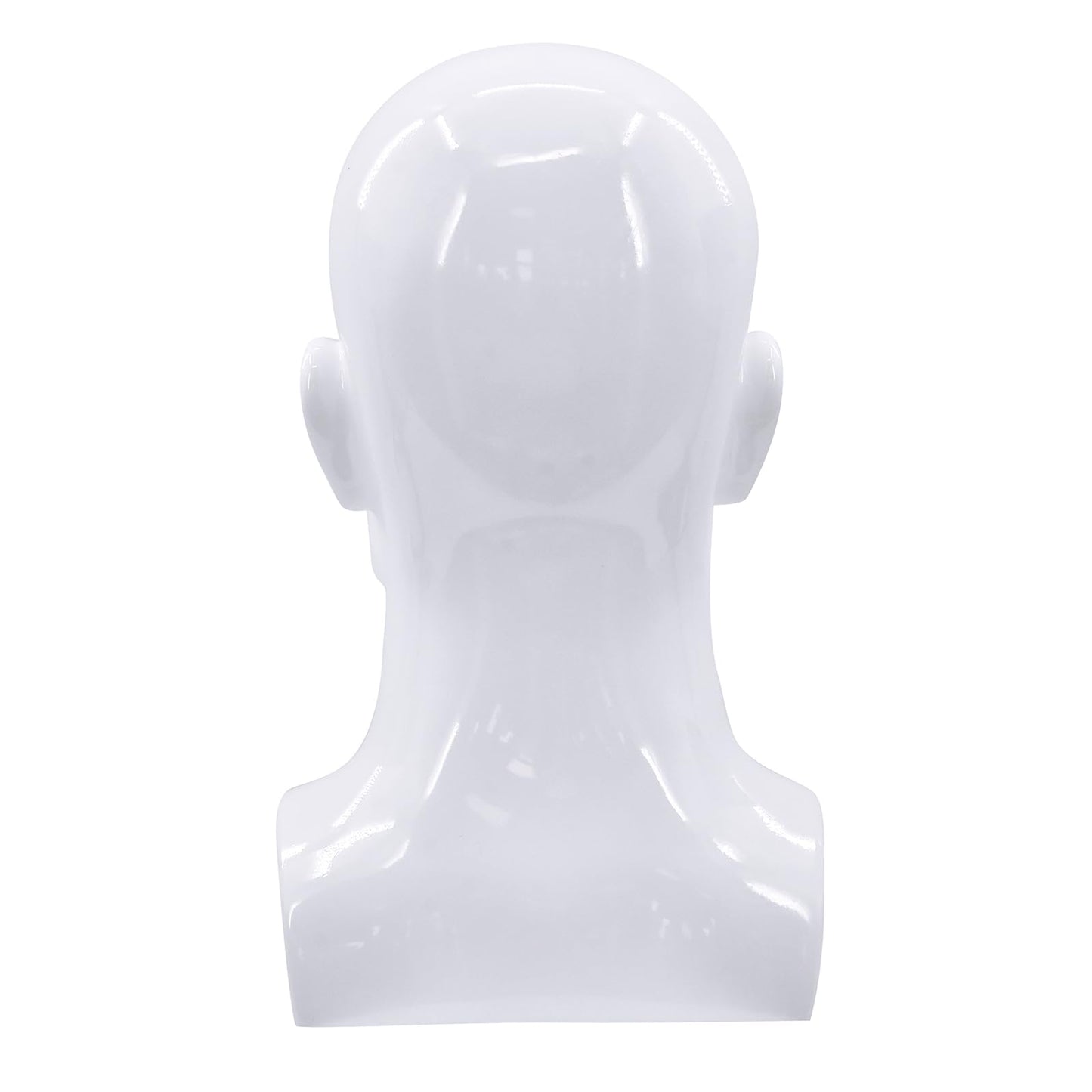 BLTYXT PVC Male Mannequin Head Professional Manikin Training Head for Display Headphone Game Console Hats Wigs Jewellery Glasses Facemask Caps Model Head (L90LB)