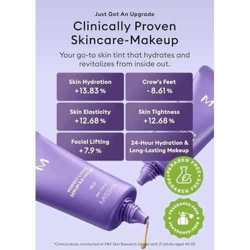 MISSHA M PERFECT COVER SERUM BB CREAM No.23 Natural Beige-Light/Medium with Cool/Neutral Undertone, BB Cream by Cardi B Pick, Skin Tint, Tinted Moisturizer, Skin Care Foundation Makeup, 1.18 Fl oz