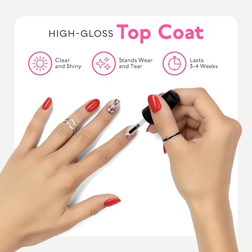 SUNUV Gel Nail Polish Kit with UV Light, 23 Pcs Gel Nail Kit Four Season, 12 Colors Polish Set with Base Glossy Top Coat, Manicure Tools Home Salon Gift for Women Teens Girls, Starter Kit