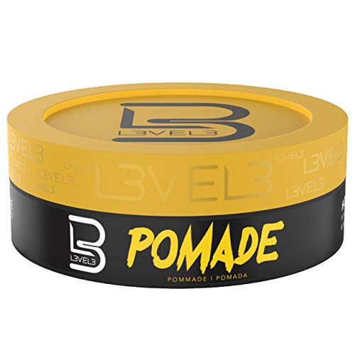 L3 Level 3 Pomade - Improves Hair Strength and Volume Long-Lasting Hold Infused with Keratin (Large Pomade)