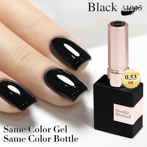 Double Rhythm 15ML Gel Nail Polish Pure Sheer Same Color Same Bottle Soak Off Gel Polish Art Manicure Salon DIY at Home for Women (Milky White-A1075)
