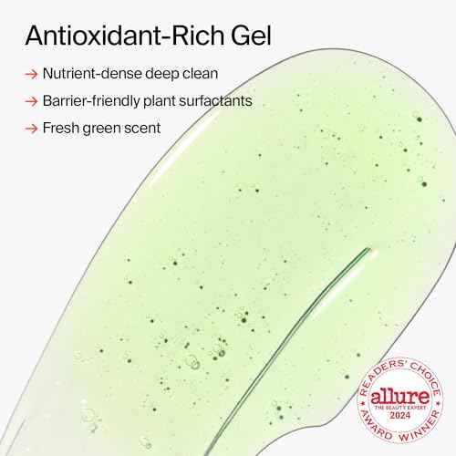 Youth To The People Superfood Facial Cleanser - Kale + Green Tea Daily Face Wash, Gentle Makeup Remover, with Soothing Antioxidants for Glowing Skin, pH Balance, Refillable