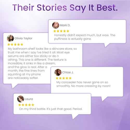 Retinol Eye Cream for Dark Circles and Puffiness, Hydrating Under Eye Cream for Dark Circles, Anti Aging Dark Circle Eye Cream for Fine Lines, Wrinkles, Firming Eye Contour, 1.06 oz