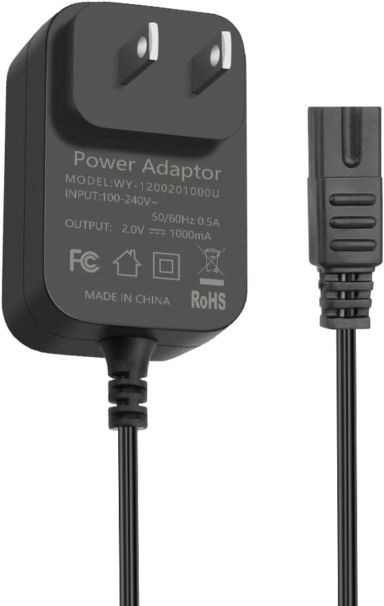 Wahl 2V Charger | Compatible Power Cord for 5-Star Series Clippers & Shavers - 5.9ft Length