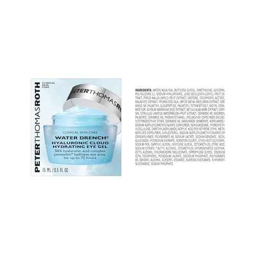 Peter Thomas Roth | Water Drench¢ç Hyaluronic Cloud Hydrating Eye Gel | Hyaluronic Acid Gel With Caffeine, for Fine Lines, Wrinkles, Under-Eye Puffiness and Dark Circles
