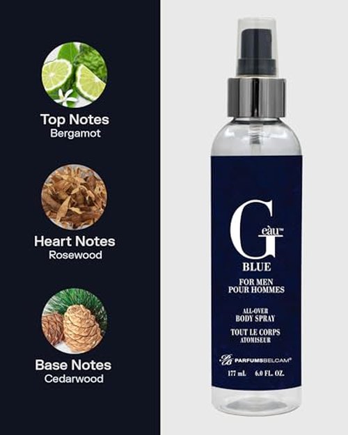 PB ParfumsBelcam - G eàu Blue - All Over Body Spray - 6.0 Fl Oz