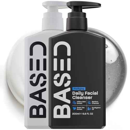 BASED Daily Skincare Duo | Purifying Face Wash + Restoring Moisturizer | Built For All Skin Types | Healthy Ingredients | Hormone Safe - ZERO Endocrine Disruptors