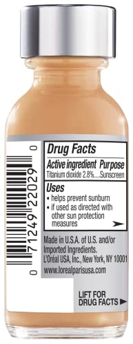 L'Oreal Paris Makeup True Match Super-Blendable Liquid Foundation, Suntan W5.5, 1 Fl Oz,1 Count