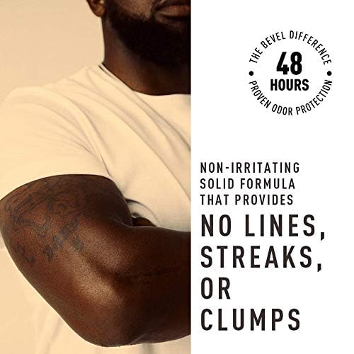 Bevel Deodorant for Men - Aluminum-Free Formula with Coconut Oil & Shea Butter | 48-Hour Odor Protection, 2.5 Oz
