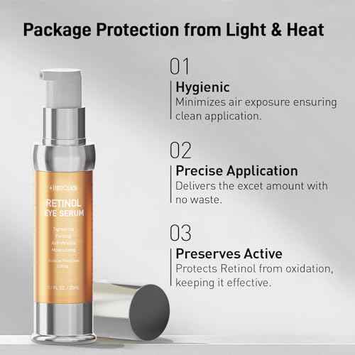 Retinol Eye Cream for Anti-Aging & Wrinkles ? Firming, Hydrating & Repairing Eye Serum with Niacinamide, Hyaluronic Acid, Vitamin E & Bifida Ferment Lysate, 0.7 Fl Oz (Pack of 1)