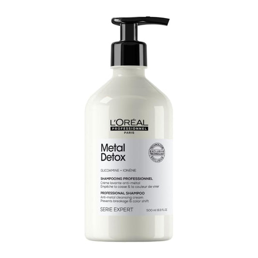 L'Oréal Professionnel Paris Metal Detox Shampoo - Sulfate-Free Formula for Damaged & Color-Treated Hair | Detoxifies & Prolongs Color