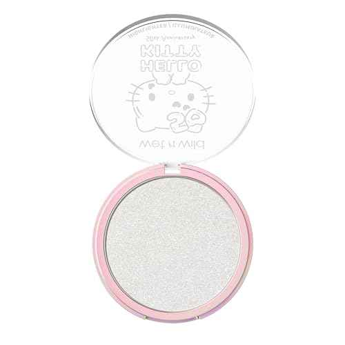wet n wild Hello Kitty Highlighter, Multi-Dimensional Glow with Iridescent Pearls, Silky-Smooth Buildable & Blendable Formula, Cruelty-Free & Vegan - Kind Hearted