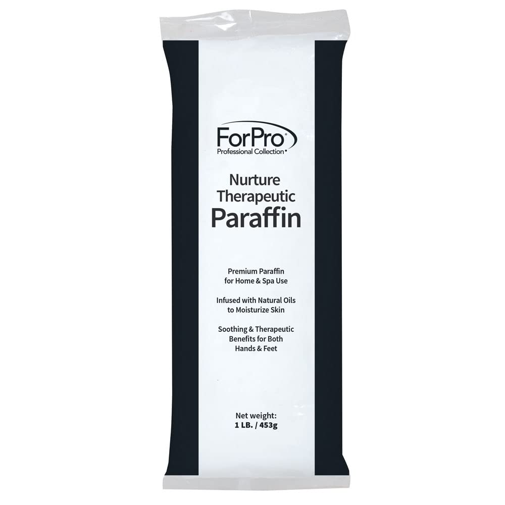 ForPro Professional Collection Nurture Paraffin Wax Refill, Peach Vanilla, Six 1-Pound Paraffin Blocks, Non-Greasy, Moisturizing for Soft & Healthy Skin, 6 Lbs