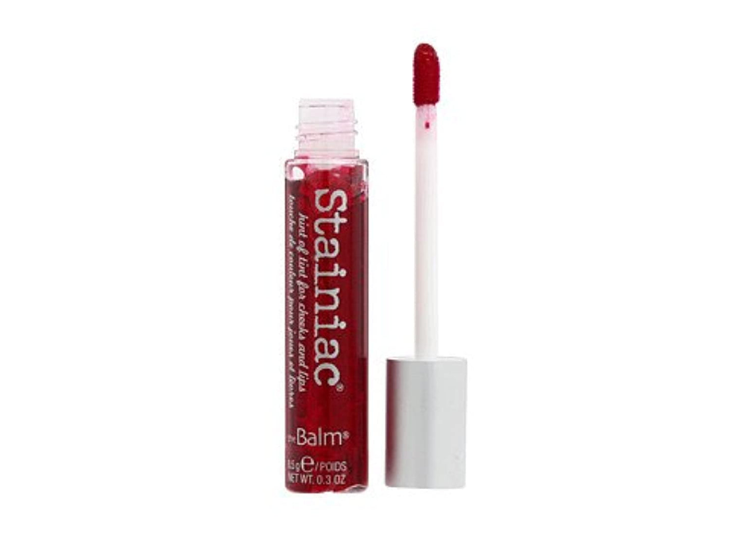 theBalm Stainiac Lip & Cheek Stain - Aloe-Infused, Buildable Pigment, 0.3 Fl Oz | Multi-Use Makeup