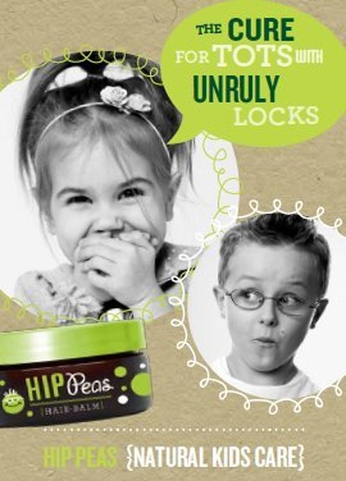 Hip Peas Natural Hair Styling Balm - Light Hold Pomade for All Hair Types | 2 oz Jar