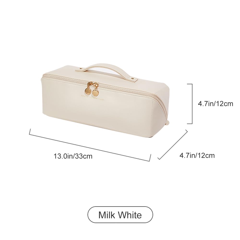 Linpr Travel Case Compatible with Dyson Airwrap Styler, Portable Supersonic Hair Dryer Travel Storage Bag, Waterproof Carrying Case Organizer for Shark Flexstyle and Attachments (White)