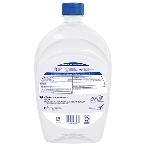 Softsoap - US05259A SOFTSOAP Antibacterial Liquid Hand Soap Refill, White Tea and Berry Fusion, 50 Ounce Bottle, Pack of 6
