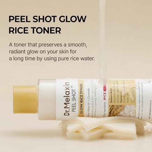 Dr.Melaxin Peel Shot Glow Rice Toner 200ml hydrated Skin Cleansing Skin Korean Skin Care