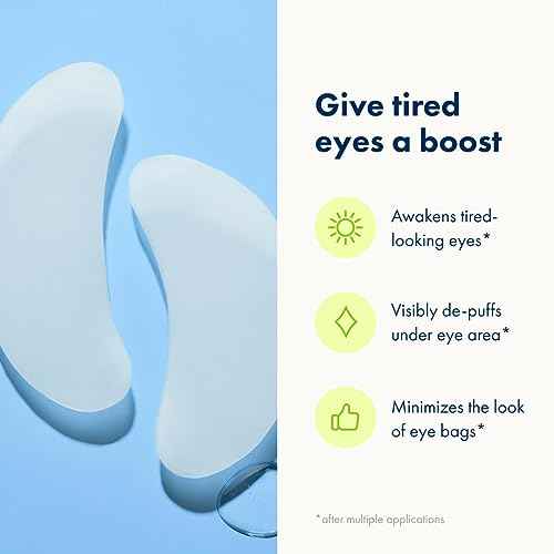 HERO COSMETICS Mighty Patch¢â for Tired Eyes Patches - Soothing Hydrogel Patches - Awakens and Visibly De-puffs Undereyes with Multiple Applications (6 Count)