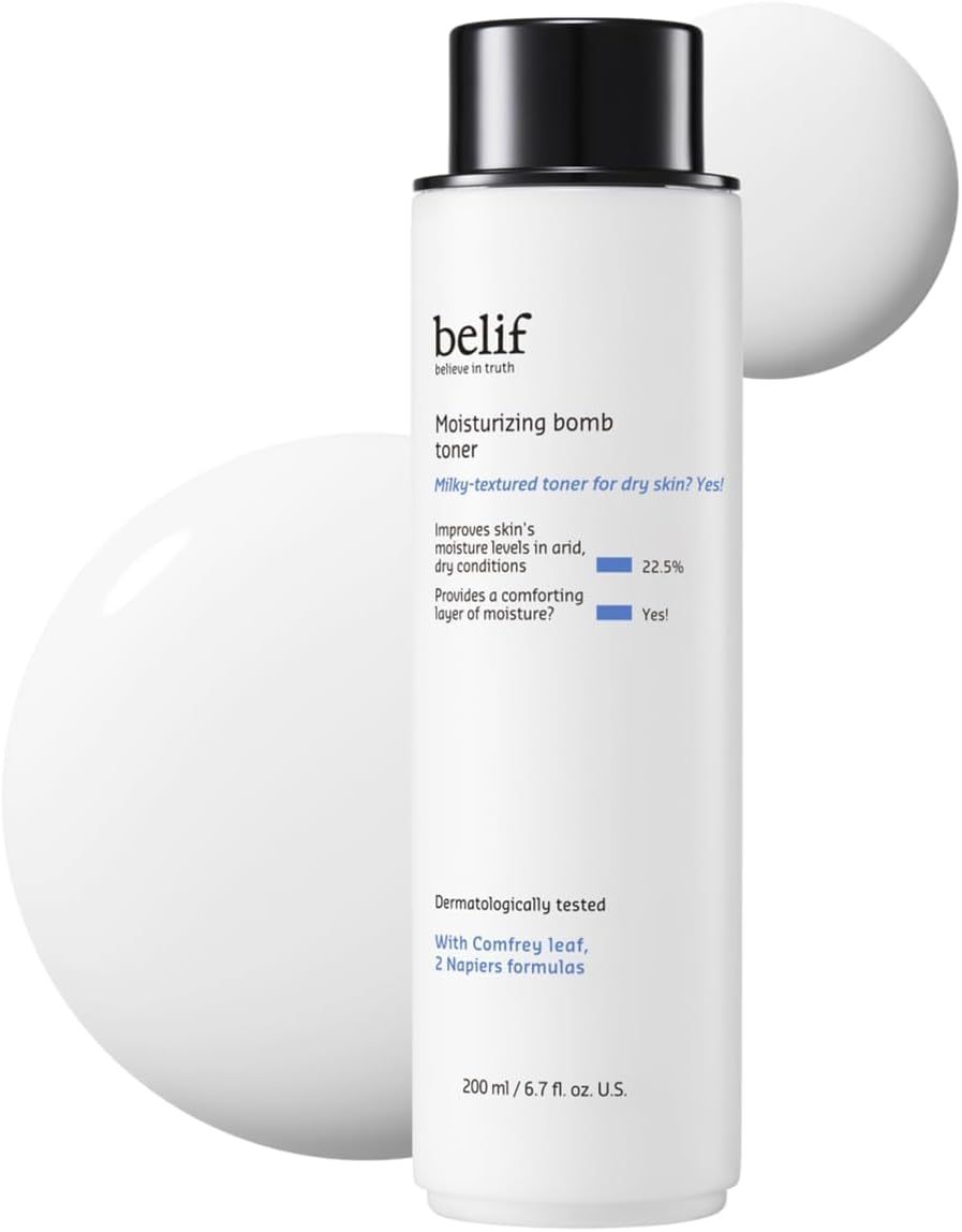 Belif Milky Ceramide Toner - Ultra-Hydrating 2-in-1 Toner & Moisturizer, Soothing Serum Essence, 5.07 Fl Oz