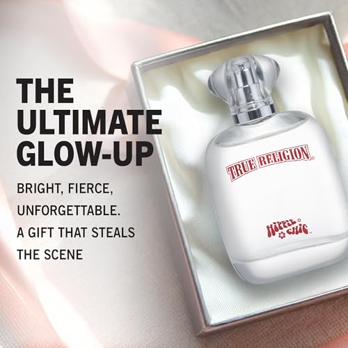 True Religion Hippie Chic Eau De Parfum Spray for Women - Perfume for Women, Fruity Floral Fragrance w/ Jasmine, Sandalwood & Vanilla, EDT, Designer Scent for Her, Long Lasting - 3.4 fl oz (100 mL)