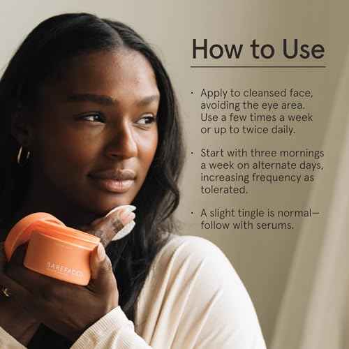 Barefaced Toning Pads (60 count) - Exfoliating Face Pads with 2% Glycolic Acid & Salicylic Acid - Brightens & Cleanses Skin, Clears Pores, Reduces Fine Lines & Wrinkles