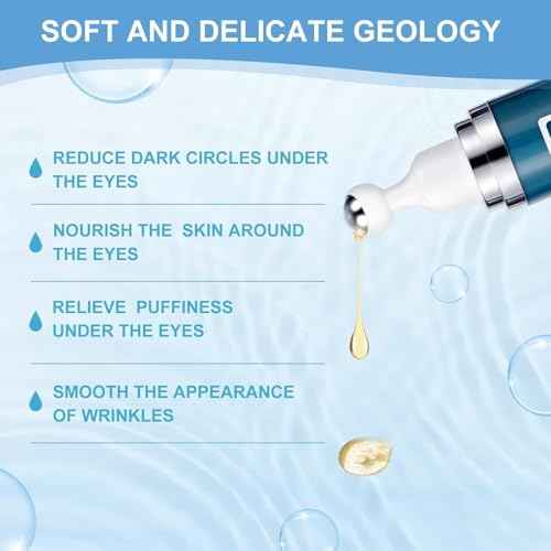 Caffeine Eye Cream for Dark Circles: Under Eye Cream Morning Skincare - Daily Eye Serum for Eyelids Puffiness (Formula Upgraded)