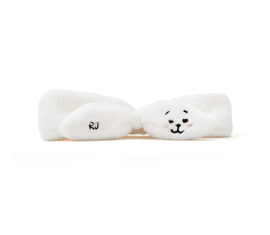 BT21 Official Merchandise by Line Friends - RJ Character Spa Makeup Hair Wrap Headband