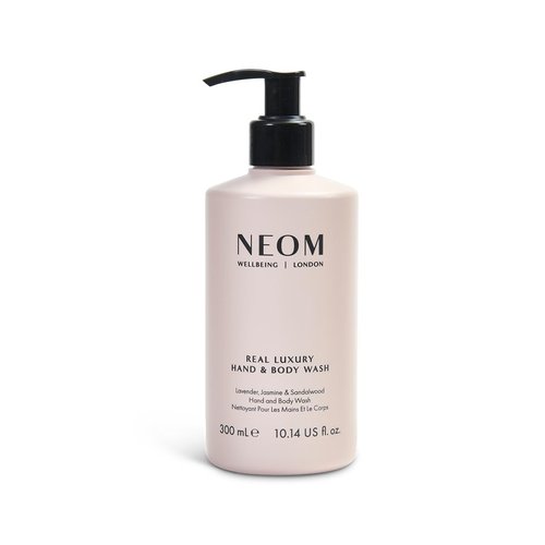 Neom – Luxury Hand & Body Wash | Lavender, Jasmine & Sandalwood | 300ml for Gentle Cleansing & Softening