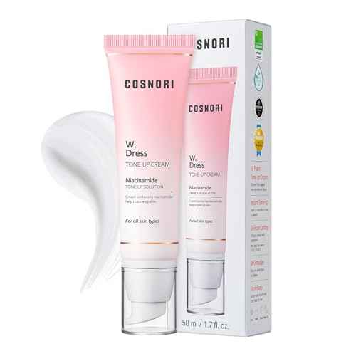 COSNORI W. Dress Tone-up Cream -Quick Skin Tone Balancer ? Evens Out Complexion - No Makeup Natural Look - Long-Lasting Hydrating & Sebum Control Face and Body ? Vegan, No Animal Tested ? 1.7 fl. oz.