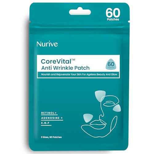 Advanced Wrinkle Patches 60ct Smile Line, Frown Line Wrinkle Patches for Facial Korean Skin Care Face Wrinkle Tape Invisible Overnight with Retinol & Collagen (Small (Face))
