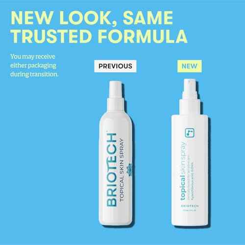 BRIOTECH Topical Skin Spray, Hypochlorous Acid Spray for Sensitive Skin, HOCl Facial Mist, Full Body Support Against Irritation, Calm Redness, Soothe Foot & Scalp, 4 oz