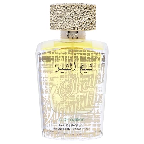 Lattafa Sheikh Al Shuyukh Luxe Edition ? Spicy, Sweet, Woody, Amber ? Eau de Parfum Spray Long-Lasting Fragrance for Unisex, 3.4 Ounce / 100 ml