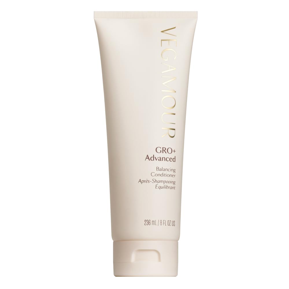 VEGAMOUR GRO+ Advanced Balancing Conditioner - Hydrates Scalp & Nourishes Hair | Color Safe, Vegan, 8 Fl Oz