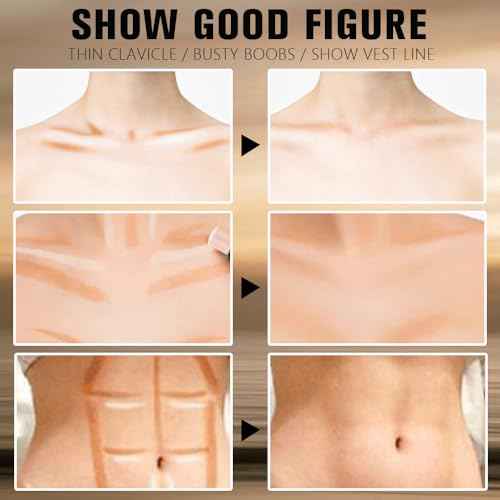 2in1 Cream Contour Highlighter Stick, Neutral Bronzer Makeup Sticks, Applies Dual-Ended Sculpting Stick for Face Body, Long Lasting Waterproof No Smudging, Suitable for Makeup Beginners-Fair