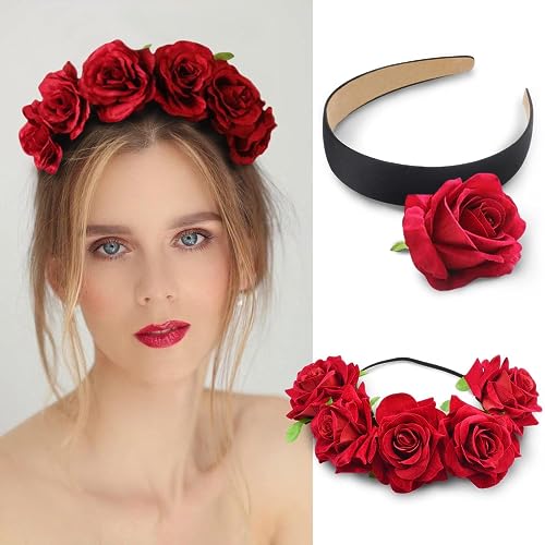 WOVOWOVO 12 Pack Satin Headbands for Women, 1.3 Inch Wide Girls Hairband Headband Non-slip Head Band Cute Fashion Colorful Halloween DIY Ribbon Headbands Accessories