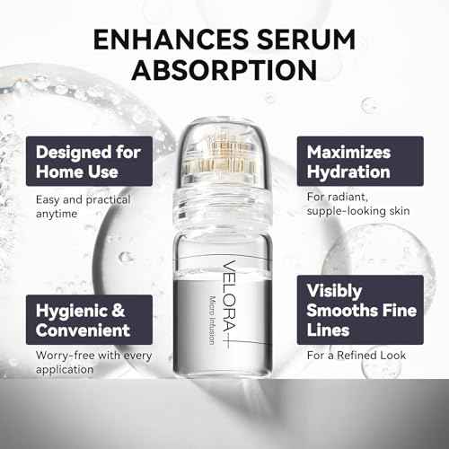 Styirl Micro Infusion System for Face ? Hydrating Serum with Hyaluronic Acid & Peptides, Firmer Radiant Skin, Face Serum and Stamp 0.25mm (1-Month Supply)