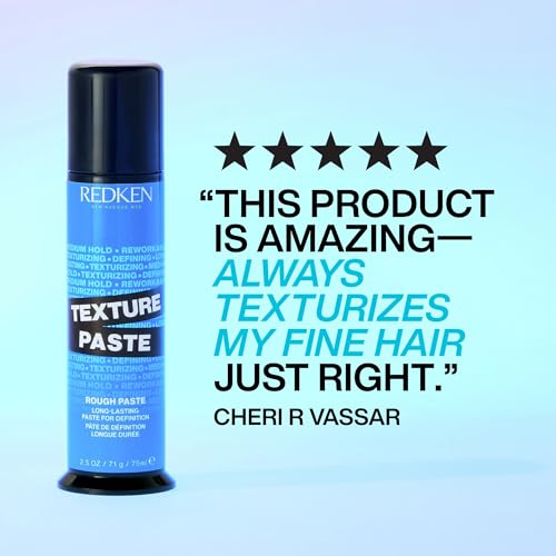 Redken Long-Lasting Styling Paste For All Hair Types - Adds Long-Lasting Texture & Definition With Flexible Control, Medium Hold