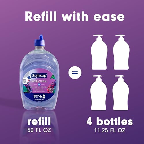 Softsoap Antibacterial Refill 50oz Crisp Clean Scent