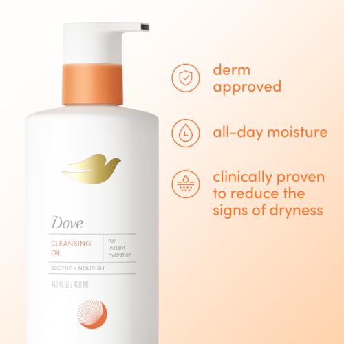 Dove Shower Body Oil Wash for Women - Ultra‑Moisturizing Feminine Wash For Dry & Itchy Skin, 14.2 oz