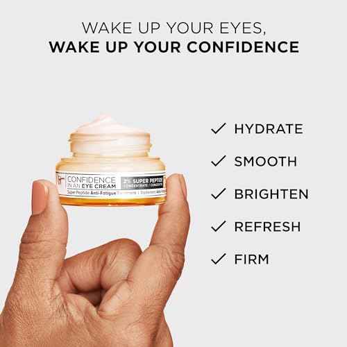 IT Cosmetics Confidence in an Eye Cream - Anti Aging Peptide Eye Cream for Dark Circles & Wrinkles, Lightweight 48HR Hydration, 2% Super Peptide Concentrate, Smooth & Brighten Undereye, All Skin Types