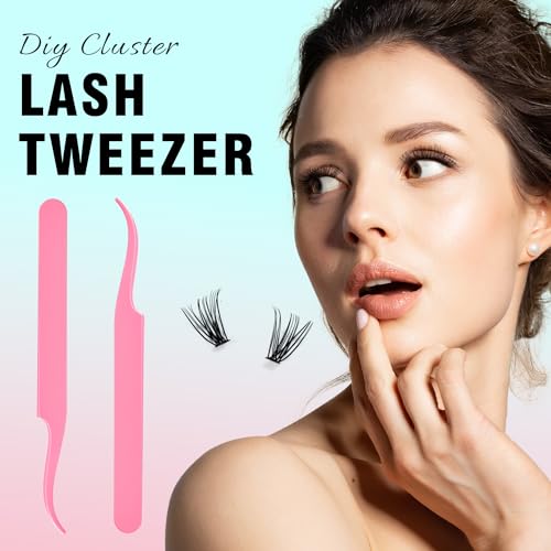 VAVALASH DIY Lash Extension Kit 280 PCS Individual Cluster Lashes Kit 20D 0.07-D-9-16mm Lash Clusters, Lash Bond and Seal, Lash Tweezer for DIY Eyelash Extension at Home（Kit-20D-0.07-D-9-16MIX）