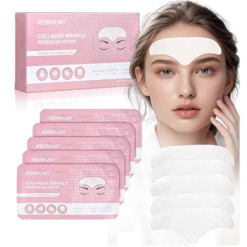Forehead Wrinkle Patches, Collagen Anti Wrinkle Patches Overnight, Forehead Serum Patch Smooth Fine Lines & Wrinkles, Soft Facial Patches 16 Pcs