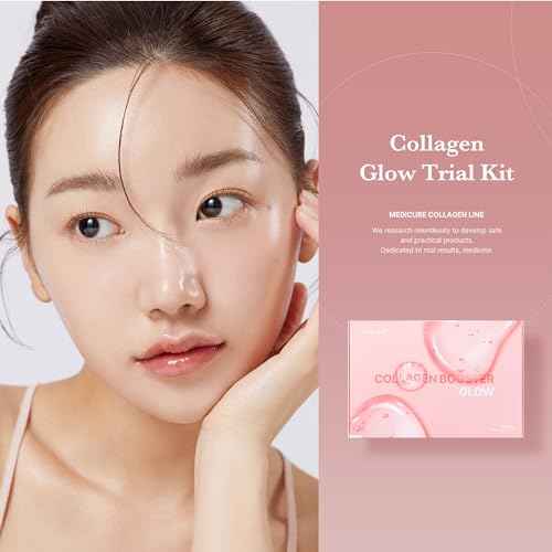 medicube Glass Skin Collagen Trial Kit | Korean Skincare Set and Kit | Gifts for women | 4-Step Skincare Set for glowy skin | Travel Size
