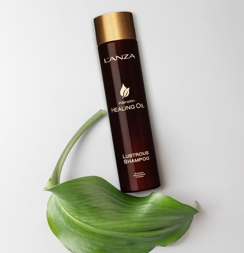 L'ANZA Keratin Healing Oil Hair Care Kit - Travel Size Shampoo, Finishing Spray & Reconstructor | Gift Box (1.7/2/0.68 Fl Oz)