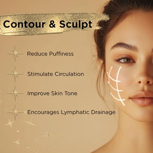 ICON Lymphatic Contour Brush for Face, Face Sculpting Tool for Lymphatic Drainage, Ultra Soft Bristles, Dry Brush, Helps Reduce Look of Puffiness (1 Pack)